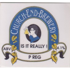 Church End Brewery P Reg Pump Clip